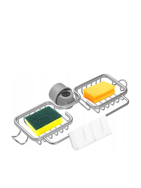 Itimport Inox Küchenspülen-Organisatoren Schwamm-Halter Grau