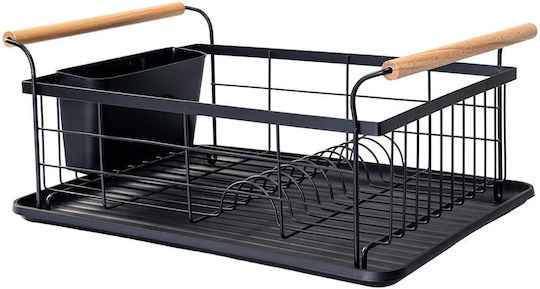 Estia Bamboo Essentials Στραγγιστήρι Νεροχύτη Μεταλλικό Μαύρο 44x32x20cm Estia Bamboo Essentials Στραγγιστήρι Νεροχύτη Μεταλλικό Μαύρο 44x32x20cm