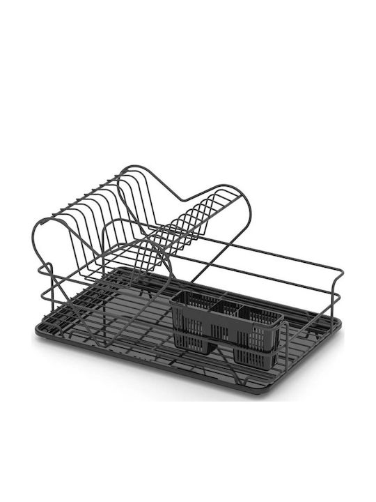 Tekno-Tel Στραγγιστήρι Νεροχύτη Inox Μαύρο 49x30x25cm