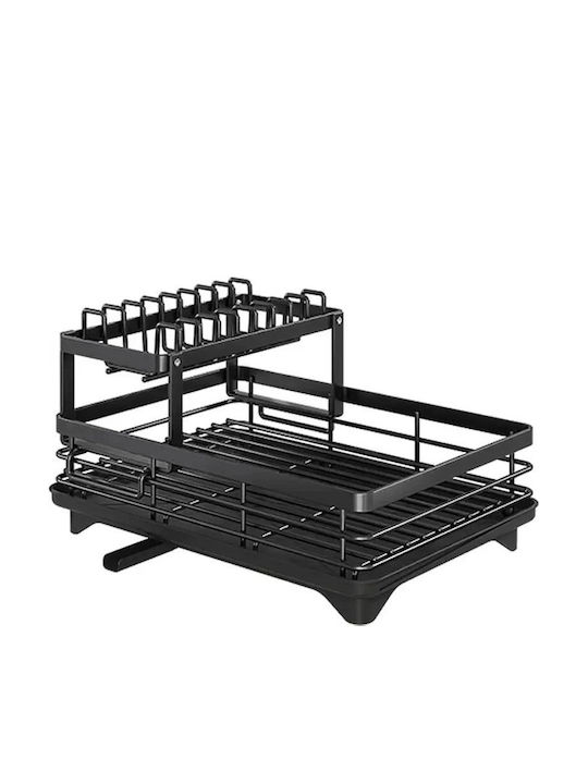 Scurgător De Chiuvetă Metalic Negru 13.5x42.5x30cm