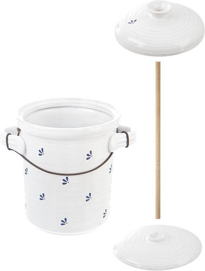 Orion Allgemeine Verwendung Keramik Vase mit Deckel Weiß 2800ml Orion Allgemeine Verwendung Keramik Vase mit Deckel Weiß 2800ml