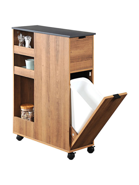 Kesper Τρόλεϊ Κουζίνας Ξύλινο 4 Θέσεων Καφέ 60x25x86cm