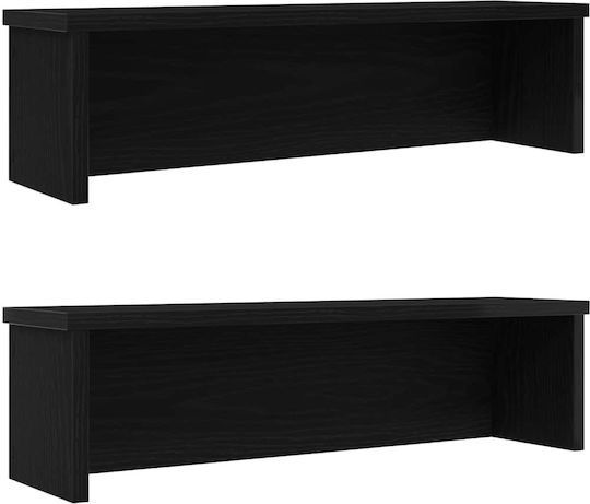 Vidaxl Rafturi de Bucătărie Suprapozabile 2 Bucăți Negru 60x15x16 cm Negru Vidaxl Rafturi de Bucătărie Suprapozabile 2 Bucăți Negru 60x15x16 cm Negru