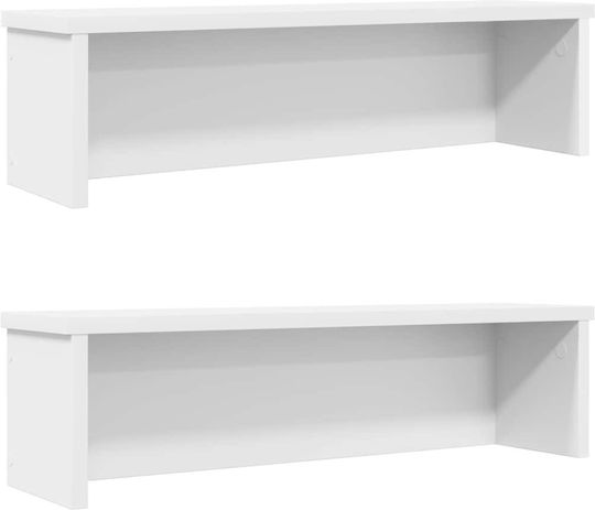 Vidaxl Rafturi de Bucătărie Suprapozabile 2 Bucăți Alb 50x15x16 Cm Alb Vidaxl Rafturi de Bucătărie Suprapozabile 2 Bucăți Alb 50x15x16 Cm Alb
