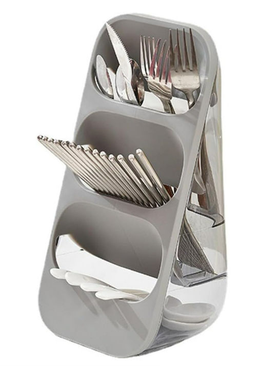 Suport De Scurgere Pentru Tacâmuri Din Plastic Gri 33.5x16x13cm