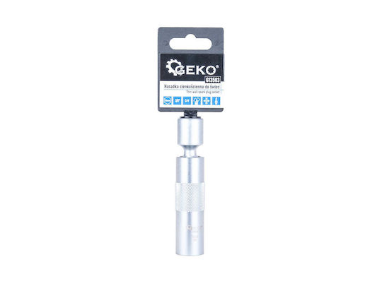 Geko Bit Steckschlüssel 16mm 3/8" Antriebsgröße Kardangelenk Dünne Wände Crv