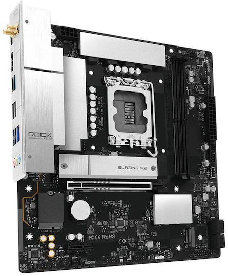 ASRock B860M Rock WiFi Дънна Платка Micro ATX с Intel Socket 90-MXBU60-A0UAYZ
