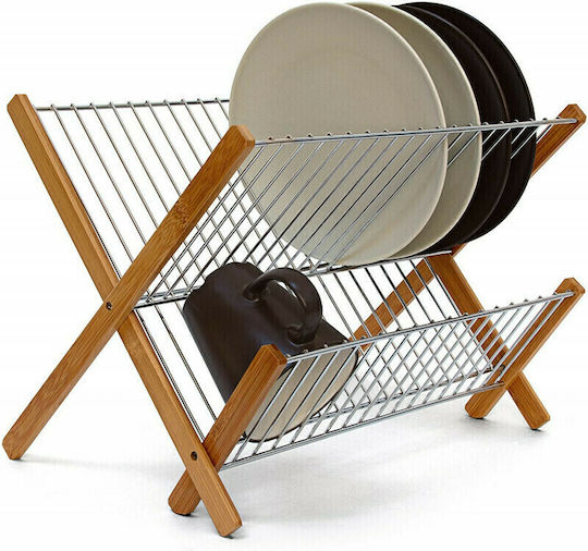 Relaxdays Sink Strainer Inox Brown 27x38x29cm