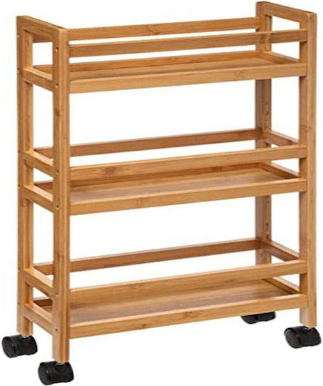 5Five Wooden Kitchen Rack 3 Tiers Brown 36x15x74.5cm