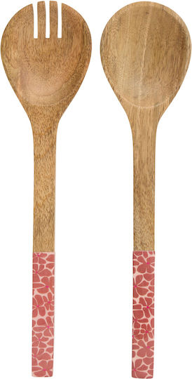 Bamboo Kochgeschirr-Set Bedienung von 2Stücke Orange