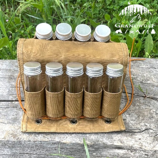 Grandwolf Glass Spice Jars Green 8 Pieces