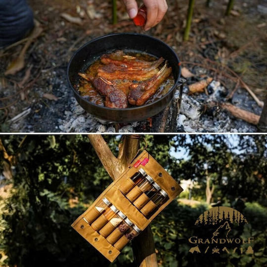 Grandwolf Borcane Pentru Condimente Din Sticlă Verzi 8 Bucăți