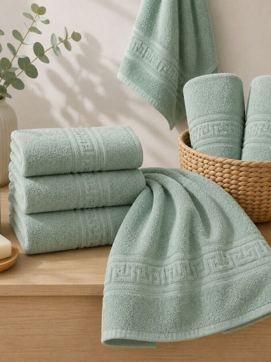 Pucioasa Prosop De Corp 70x140cm Verde Deschis Greutate 500gr/m²