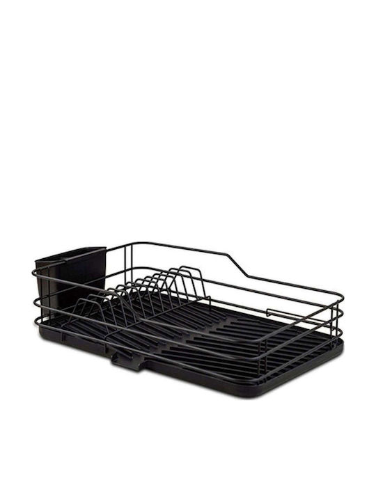 Nava Misty Geschirrabtropfer Metallisch Schwarz 43x33x12cm