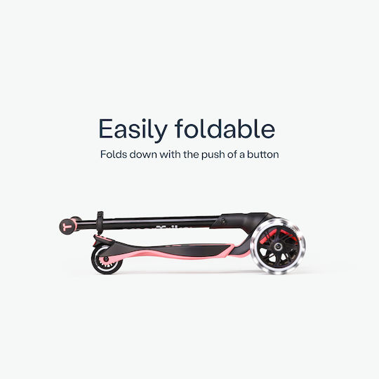 SmarTrike Kids Scooter Foldable Xtend Ride-on 4-Wheel with Seat Pink