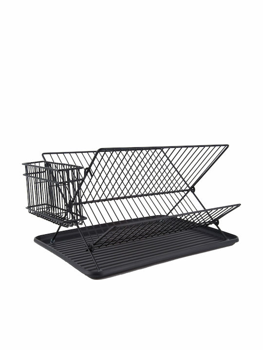 Present Time Sink Strainer Metallic Black 36.5x29.5x23.5cm