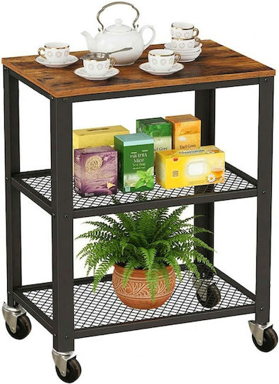 Relaxdays Metallisches Lebensmittelregal Mit 3 Ebenen Schwarz 10052083_1509 Relaxdays Metallisches Lebensmittelregal Mit 3 Ebenen Schwarz 10052083_1509