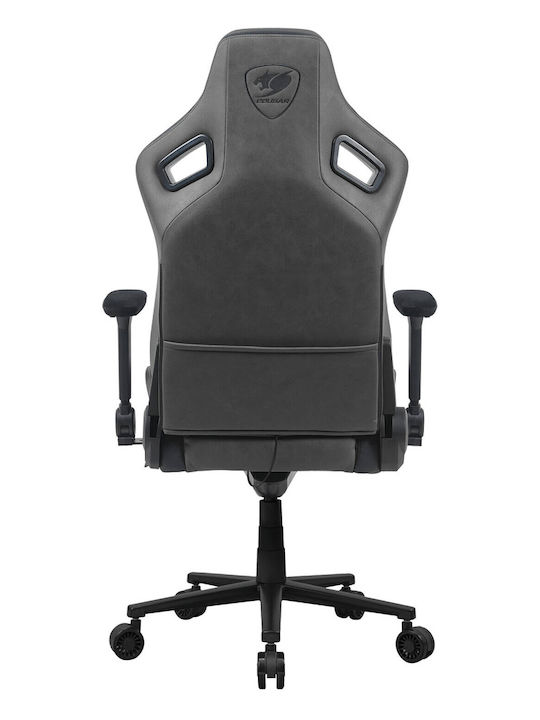 Cougar Defensor S Fabric Gaming Chair with Adjustable Arms Jet Gray F