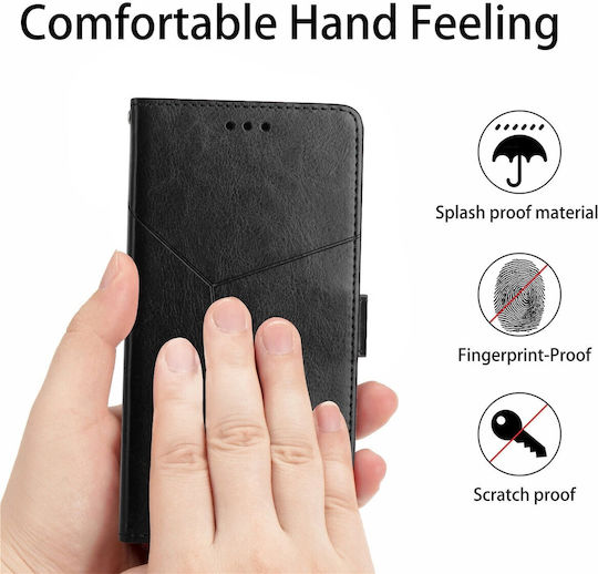 Book Tempered Glass Μαύρο (Poco M5)