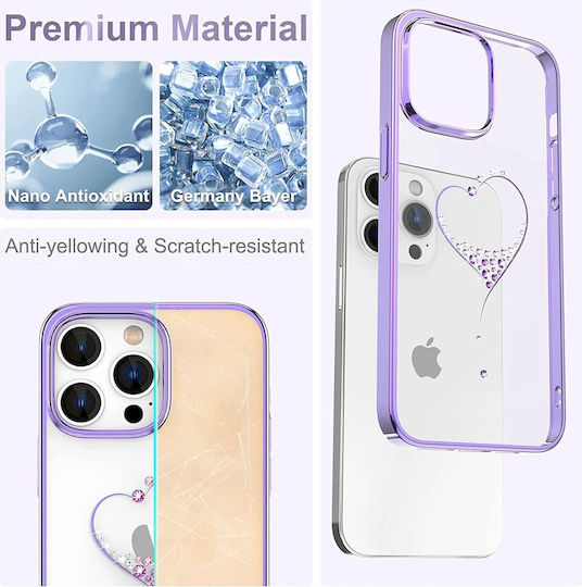 Kingxbar Wish Series Back Cover Πλαστικό / Σιλικόνης Μωβ (iPhone 14 Pro)