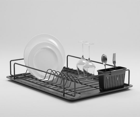 Hermia Metallic Black Sink Strainer 35.5x29.5x9.5cm