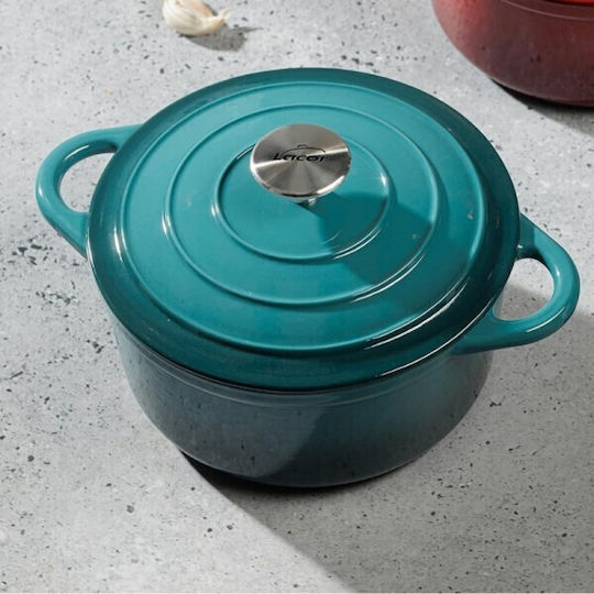 Lacor Tiefkochtopf aus Gusseisen 3,5l / 24cm