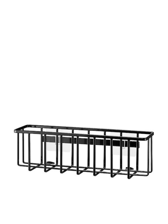 Yamazaki Metallischer Organizer für die Küchenspüle Schwarz 30.5x8.5x10cm