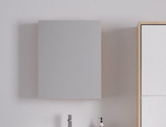 Martin 3MVER060SO Καθρέπτης από Plywood με Ντουλάπι 53x67cm Λευκός
