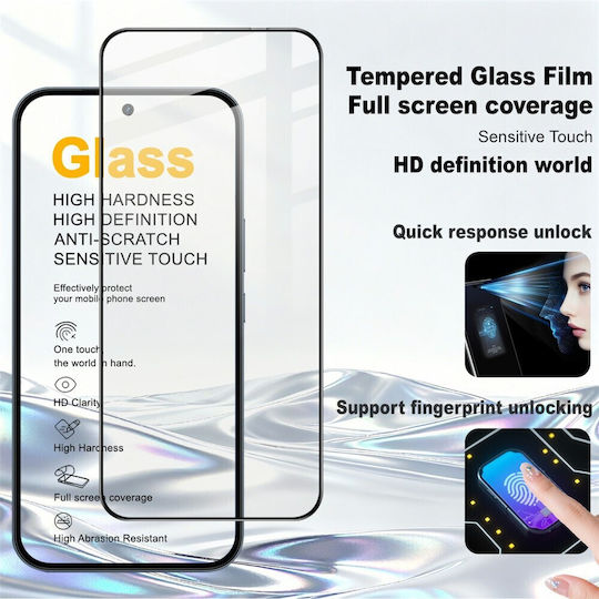 Imak Pro+ Full Glue Tempered Glass Realme 16 Pro 5g Fingerprint Unlock