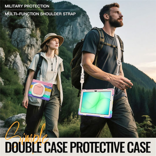 Strong Back Cover Περιστρεφόμενη Ροζ (Samsung Galaxy Tab A11 Plus)