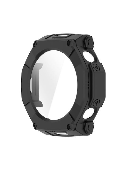 Πλαστική Θήκη με Τζαμάκι σε Μαύρο χρώμα για Amazfit T-rex Ultra 2