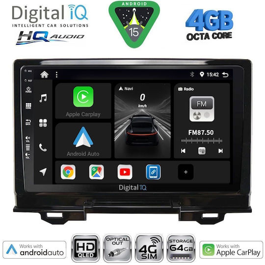 Digital IQ Ηχοσύστημα Αυτοκινήτου για Honda HR-V 1998-2005 (Bluetooth/USB/WiFi/GPS/Apple-Carplay/Android-Auto) με Οθόνη Αφής 9"