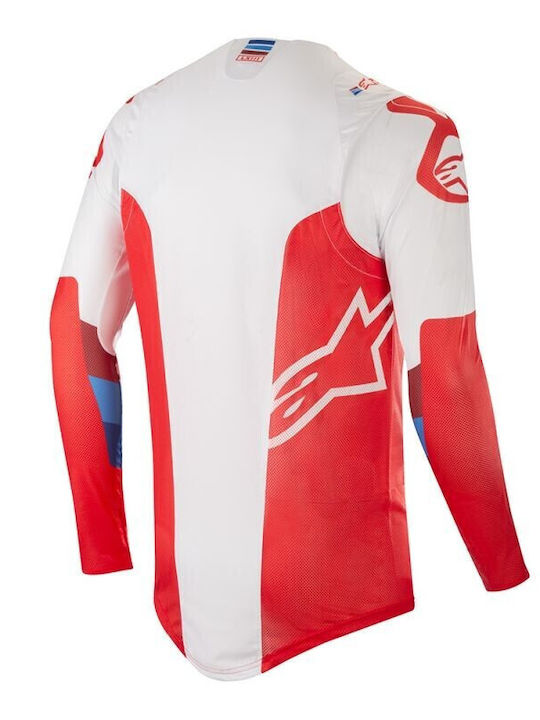 Alpinestars Jersey Мъжка Мотоциклетна Блуза Мотокрос Дълъг Ръкав Червен Цвят