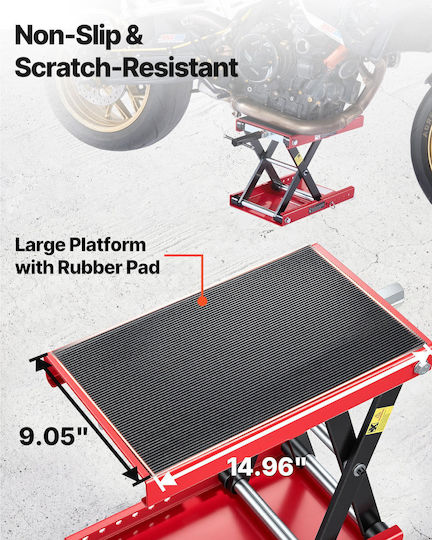 Vevor Central Motorcycle Frame Stand with Maximum Weight 499kg