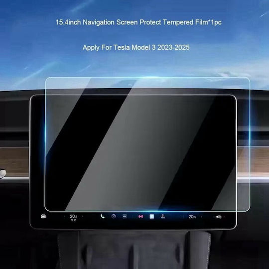 Tempered Glass Gps Navigation System Tesla Model 3 Y 2023-2025 15.4 Inch