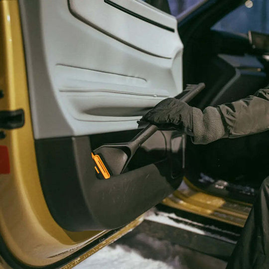 Fiskars Car Ice Scraper With Brush in Black Color