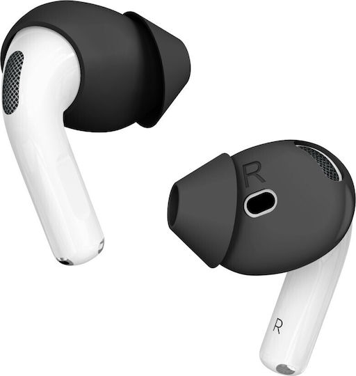 Apple AirPods 4 Ahastyle Pt66-4 Replacement Silicone Covers 1 Pair Black