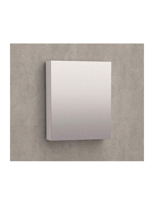 Inter Ceramic Oglindă de Baie din Plastic cu Dulap 55x45cm Alb