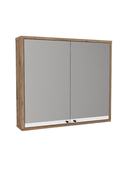 Megapap LILIAN Bathroom Mirror made of Particle Board 75x14.6cm Green