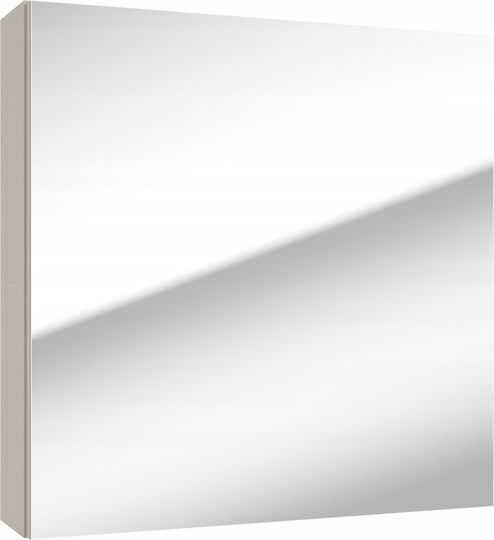 Deftrans Καθρέπτης από Μέταλλο με Ντουλάπι 60x60cm Πράσινος