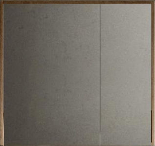 Martin 3MREA080CAP Καθρέπτης από Plywood 80x70cm Καφέ