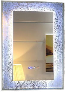 Inter Ceramic Icl 1792 Bathroom Mirror Led Lighting Touch Screen Clock Temperature Indicator Anti-fog System