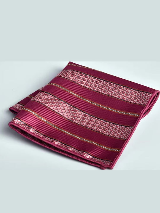 Ανδρικό Μαντήλι Τσέπης Gray / Burgundy