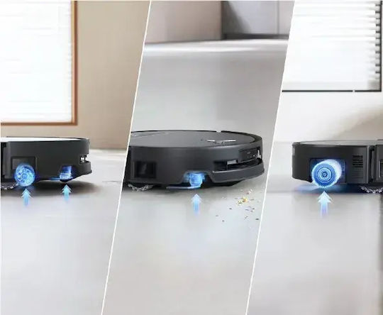 Ecovacs Deebot T80S Omni Σκούπα Ρομπότ με Χαρτογράφηση Laser & Απορρόφηση 24800Pa Μαύρη
