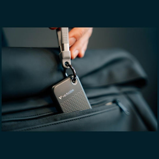 Verbatim Pocket USB 3.2 Externe Festplatten 256GB M.2 Schwarz / Grau