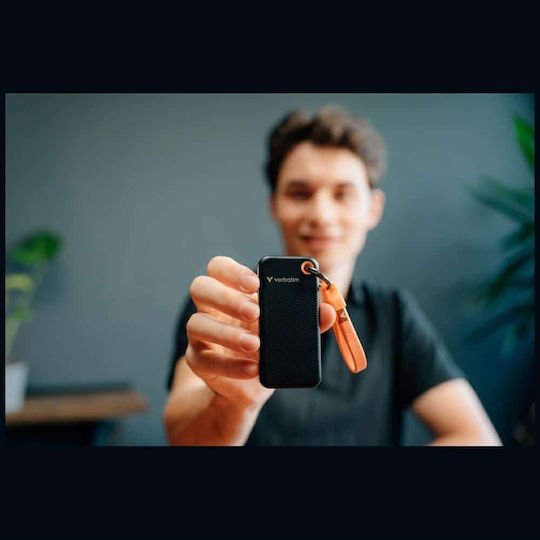 Verbatim Pocket USB 3.2 Externe Festplatte 256GB M.2 Schwarz / Orange