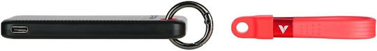 Verbatim Pocket USB 3.2 Externe Festplatte 256GB M.2 Schwarz / Rot