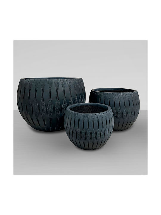 Black Flower Pot 36x28cm