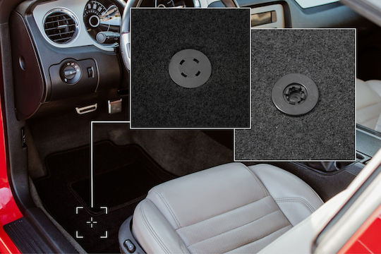 Black Driver Mat Alfa Romeo Spider Convertible 2005