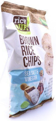 RiceUp Rice Wafers with flavor Salt & Vinegar Whole Grain Gluten Free 60gr